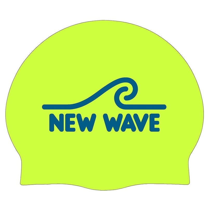 New Wave Swim Cap - Silicone (Fluo Green) - Image 1